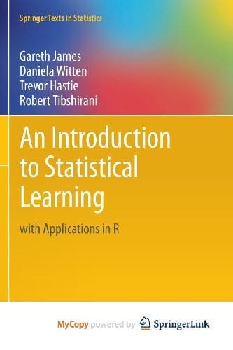 An Introduction to Statistical Learning- with Applications in R