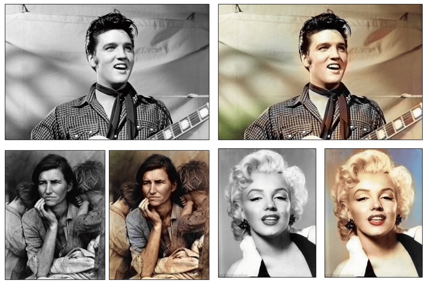 Examples of Photo Colorization
