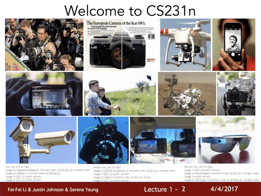 Example From the Introductory Lecture to the CS231n Course