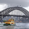 Sydney Harbor Bridge taken by "Bernard Spragg. NZ"