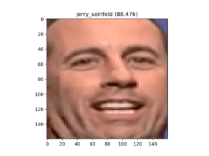 Detected Face of Jerry Seinfeld, Correctly Identified by the SVM Classifier