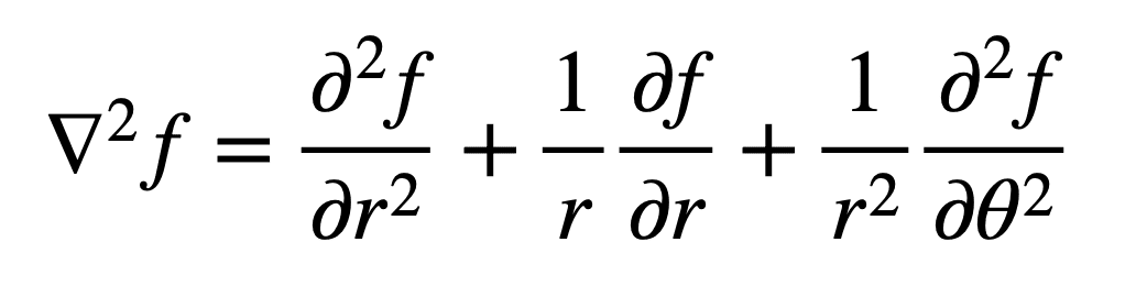 laplacian in curved space