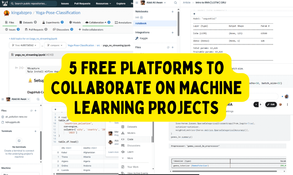 5 Free Platforms to Collaborate on Machine Learning Projects