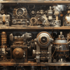 mlm-header-mayo-shelf-numerous-steampunk-gadgets