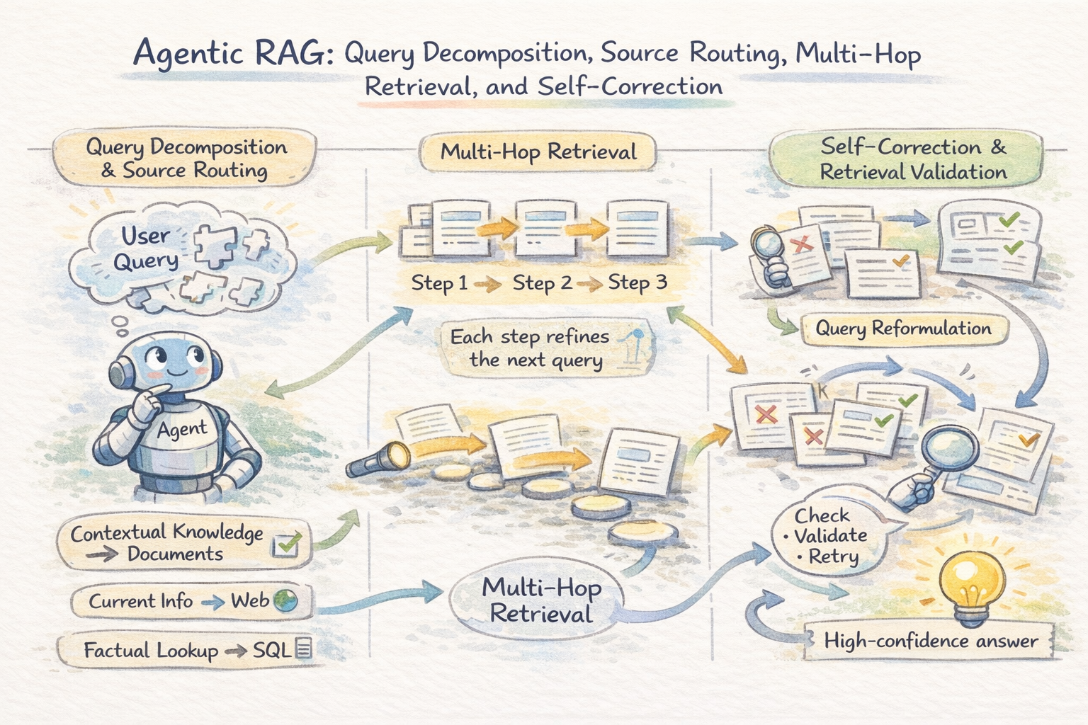 An overview of agentic retrieval loop
