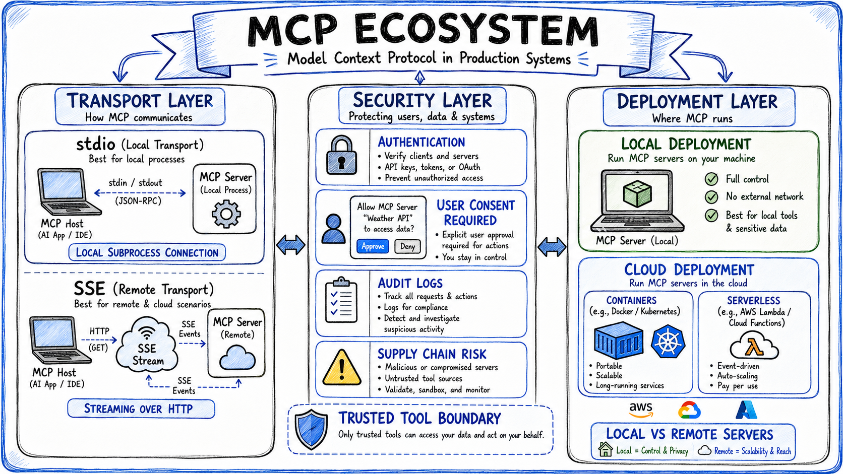 Transport, Security, and Where MCP Runs