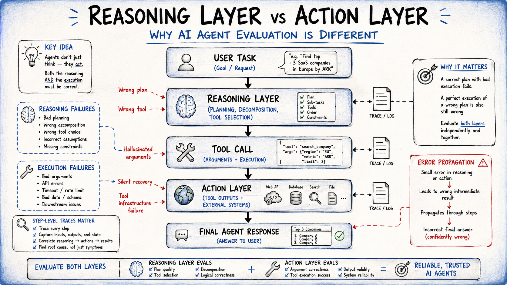 Reasoning vs Action Layer