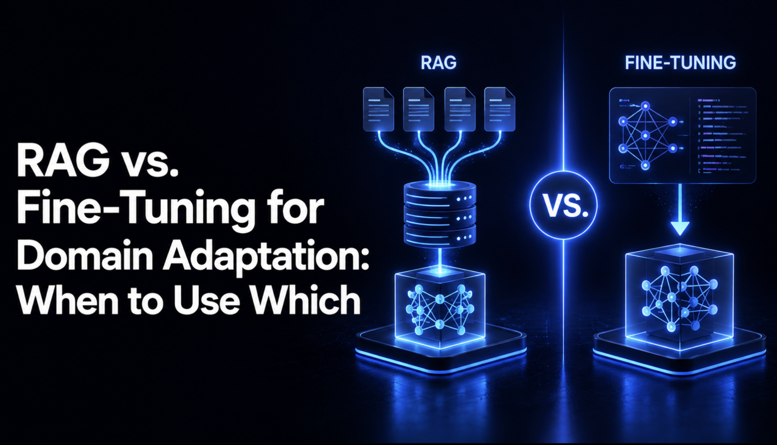 RAG vs. Fine-Tuning for Domain Adaptation: When to Use Which